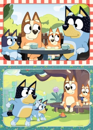 Sammenlægningspuslespil Bluey på Picnic 2x12