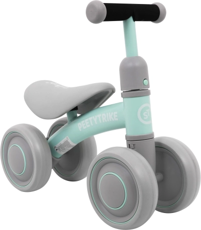 PETTYTRIKE løbecykel til børn med fire hjul – Grøn