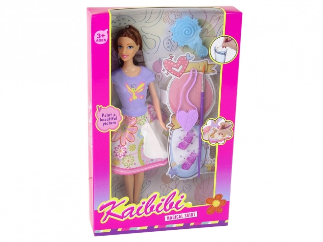 Langt hår maledukke kjole – brunette