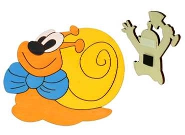 DoDo Træ dekorativ magnet snegl