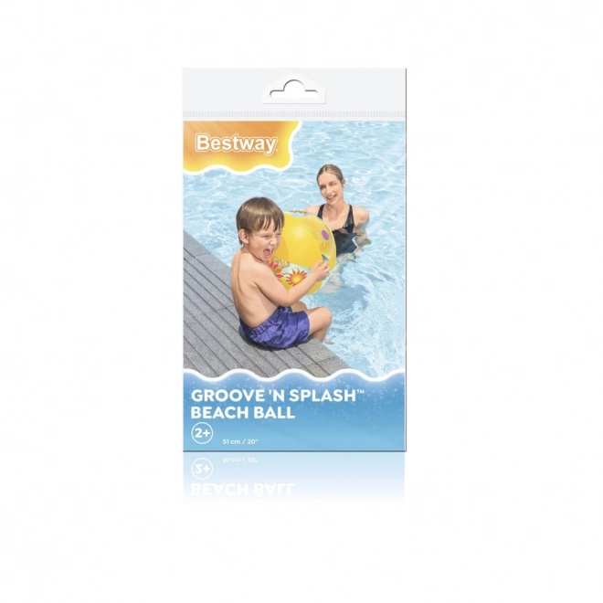 Farverig oppustelig strandbold Bestway Groove 'n Splash 51 cm frugt