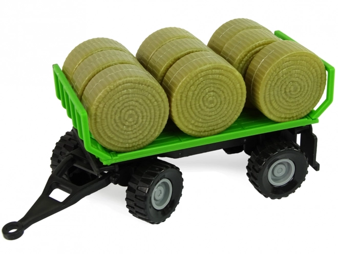 Traktor med anhænger Høballer Lyd Grøn