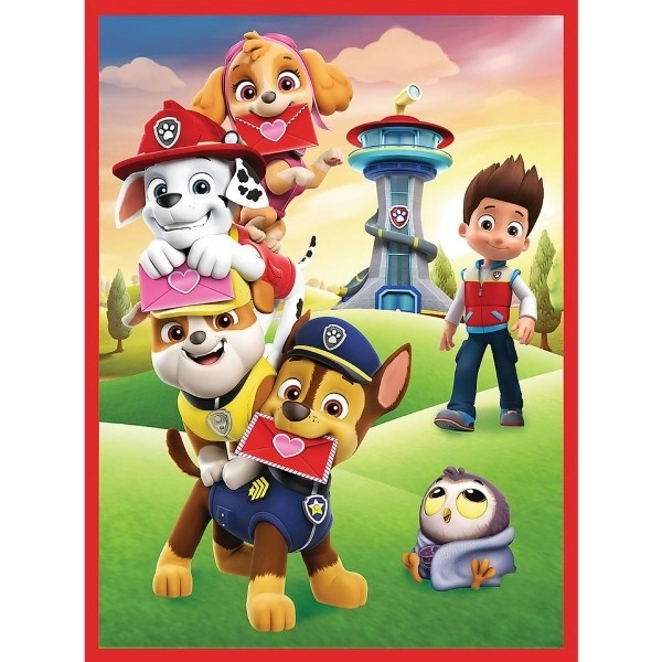TREFL Sæt 3i1 Paw Patrol i aktion (2x puslespil + vendespil)