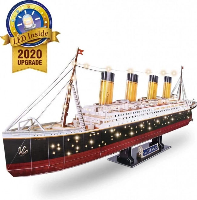 3D Puslespil med LED Titanic