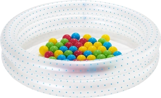 Oppusteligt bassin med bolde 91 × 20 cm BESTWAY + 50 bolde – Blå