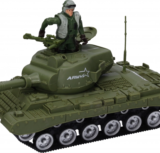Tank med soldat 26 cm