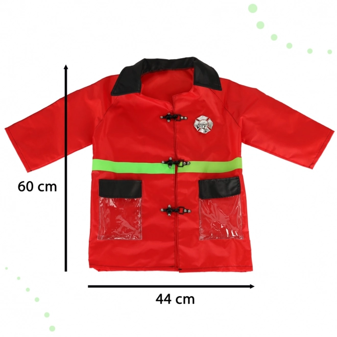 Karnevalkostume brandmand med walkie-talkie 3-8 år