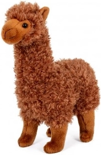Plys Lama Alpaka 30 cm Brun