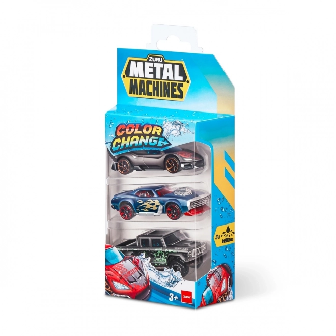 ZURU Metal Machines - Pakke med 3 biler der skifter farve