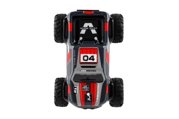 Auto RC Pick Up Terræn grå-rød