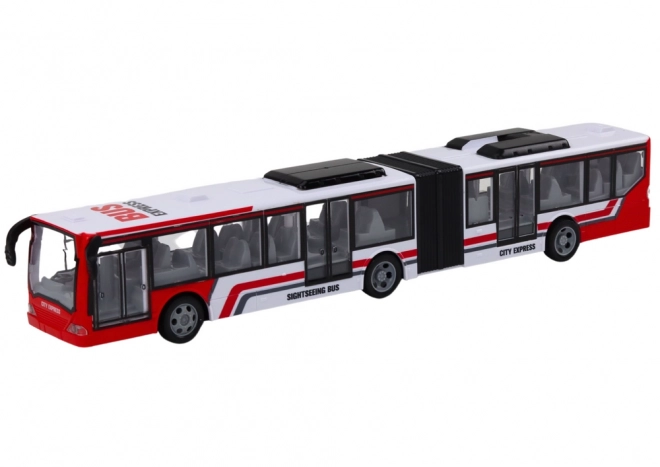 RC fjernstyret bybus rød/hvid