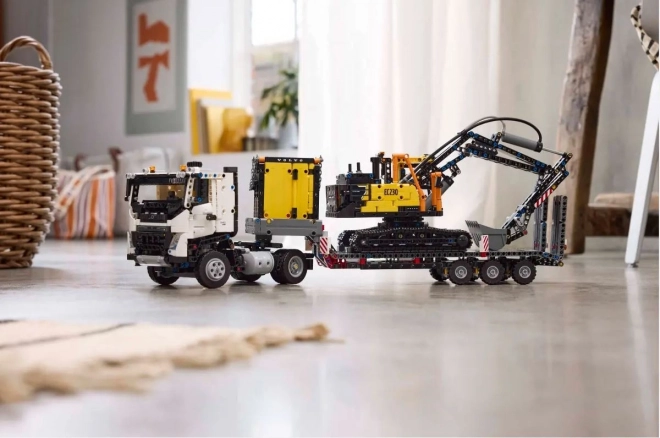 Platformtrailer og ladestation til realistisk leg
