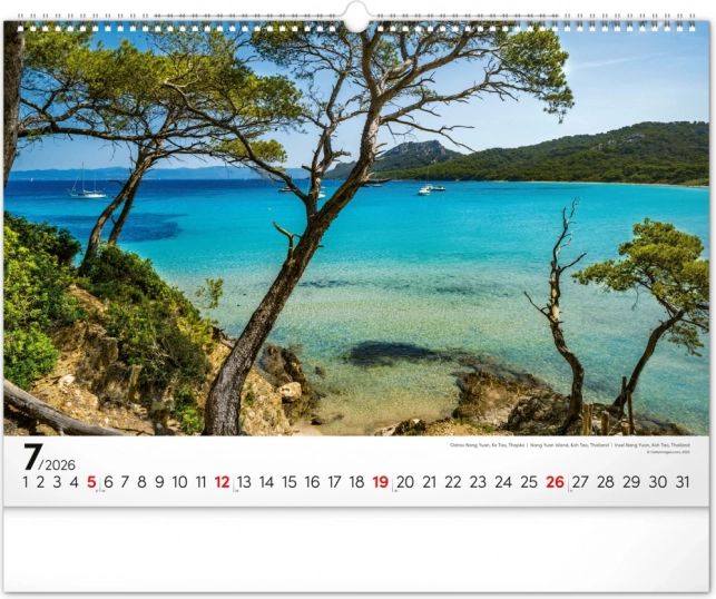 Væghængt kalender Havet 2026