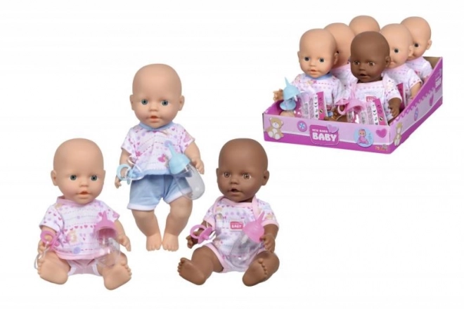 Nyfødt babydukke - drikker og tisser 30 cm