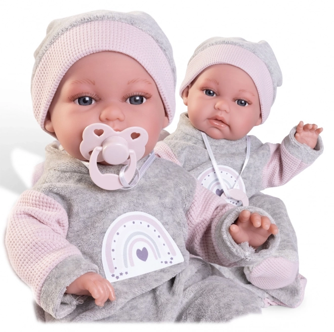 Antonio Juan 70363 TONETA - realistisk babydukke med særlig bevægelsesfunktion og blødt stoflegeme - 34 cm
