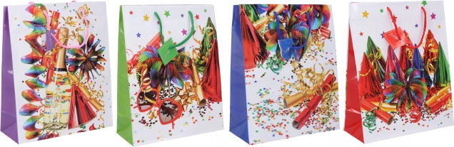 Gavepose L 32 × 44 × 11 cm – helårsmix af motiver