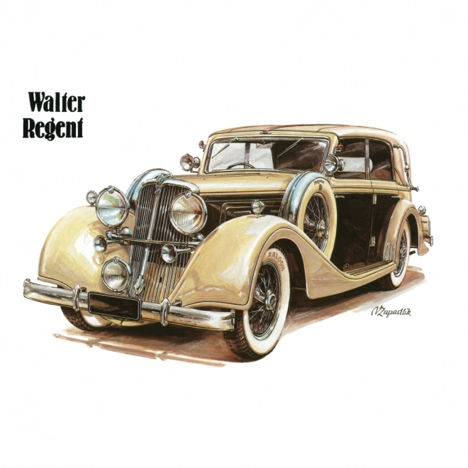 NOTIQUE Notes kalender Classic Cars – Václav Zapadlík, 2025, 30 x 30 cm