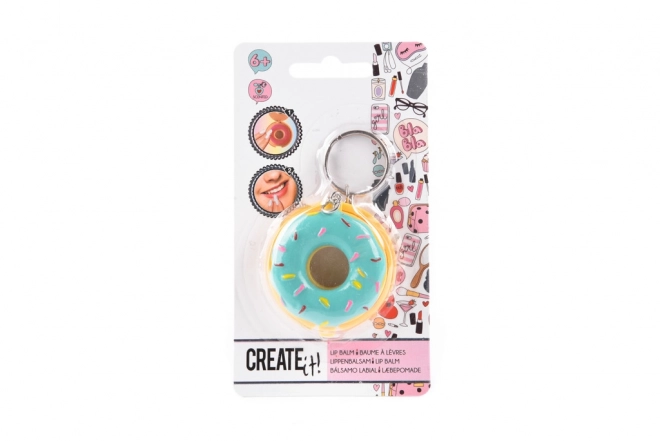 Donut læbepomade nøglering