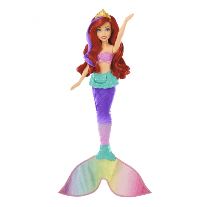 MATTEL Disney Prinsesse dukke Ariel lille havfrue svømmer, skifter farve