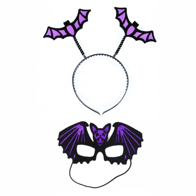 Pandebånd med flagermus maske til Halloween