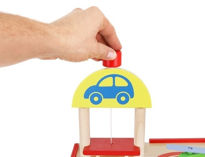Træ parkeringsgarage
