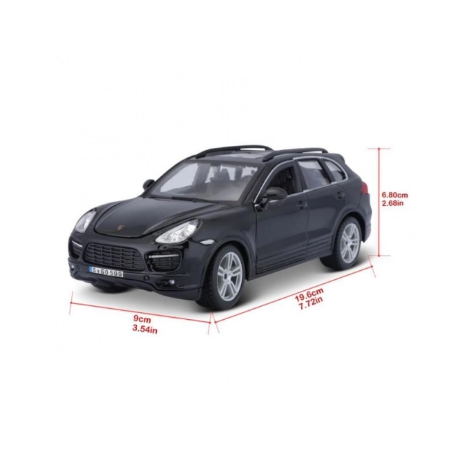 Metalmodel Porsche Cayenne Turbo sort 1/24
