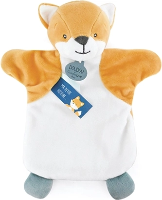 Doudou plys ræv hånddukke