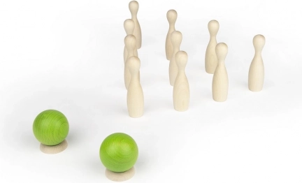 Mini-bowling af ahorntræ MILANIWOOD
