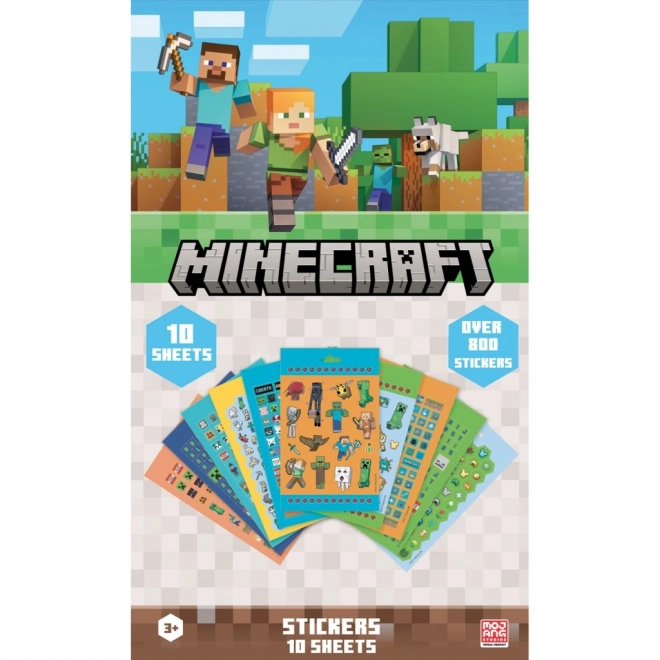 Minecraft klistermærkesæt 800 stk