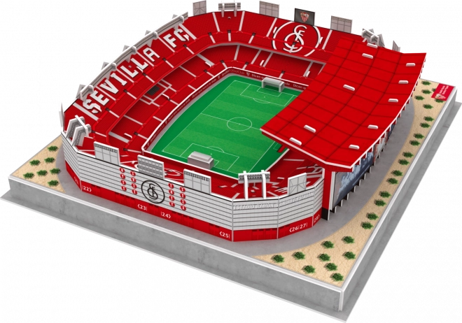 Lysende 3D-puslespil stadion Ramón Sánchez-Pizjuán - FC Sevilla