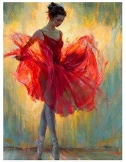 Diamantmosaik - Ballerina