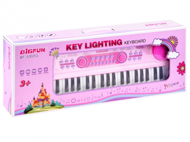 Keyboardorgel med belyste taster IN0151