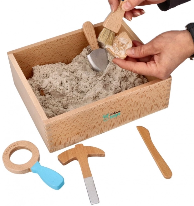 Arkæologisk sæt til børn med kinetisk sand