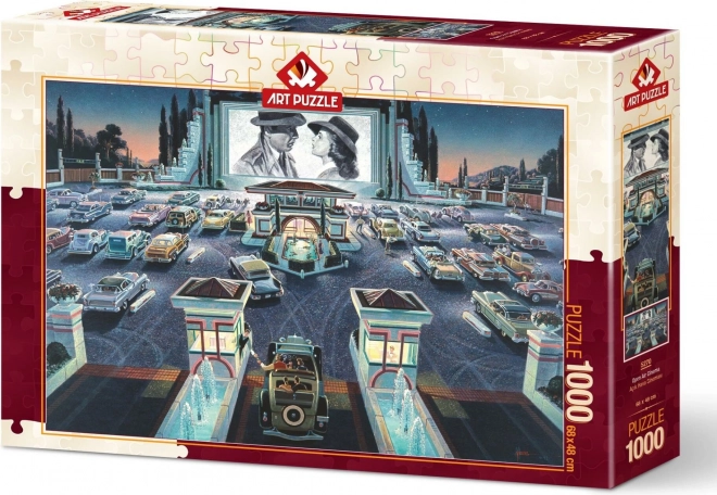 ART PUZZLE Puslespil Autokino 1000 brikker