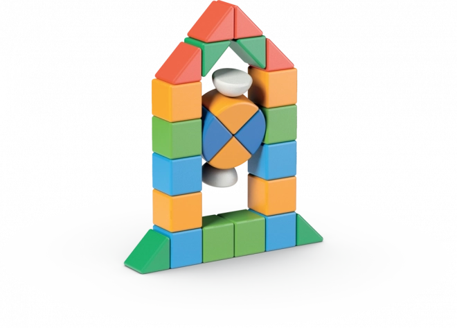 GEOMAG Magnetiske terninger Magicube Shapes - Verden 32 stykker