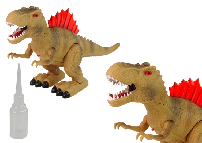 Interaktiv dinosaur med vanddamp og lyseffekter