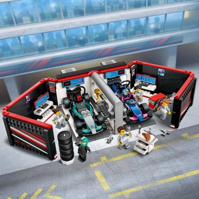 LEGO® City 60444 F1® Garage og Mercedes-AMG og Alpine biler