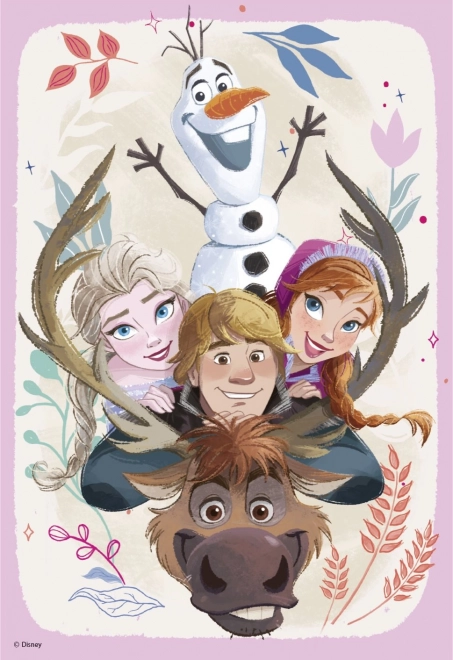Puslespil Frost: Anna og Elsa 2x77 brikker
