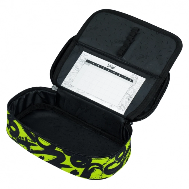 BAAGL Skole penal-etui Lime