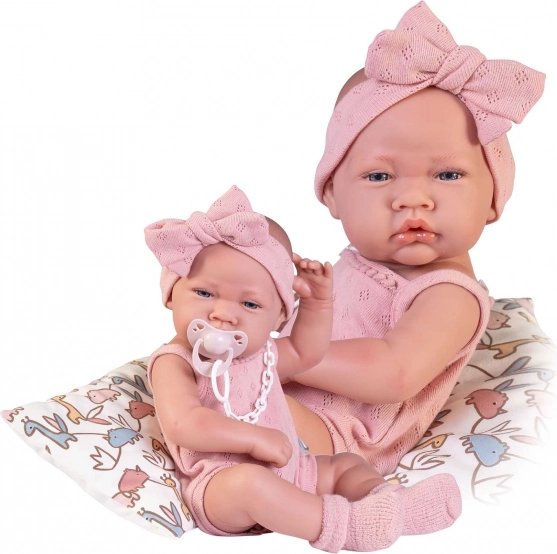 Realistisk dukke baby med helvinylkrop 42 cm