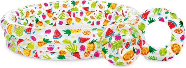 Oppusteligt poolsæt Hawaii til børn 132 × 28 cm