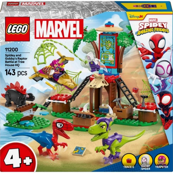 Spidey og Gobby-slagsmål ved træhuset