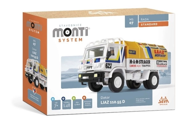 Byggesæt Monti System MS 07 Dakar Liaz 1:48 i æske 22x15x6cm