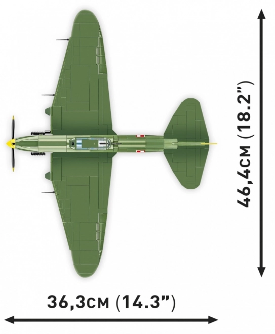 Historisk samling WWI IL-2M3 Shturmovik 625 klodser