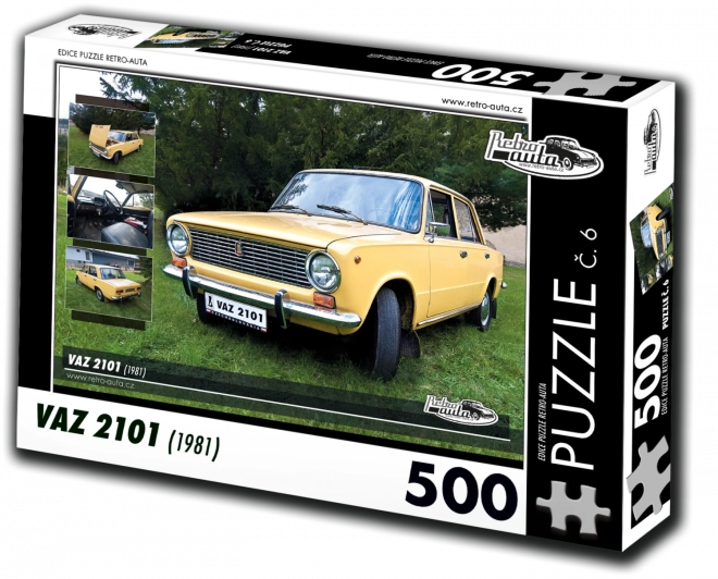 RETRO-AUTA Puslespil VAZ 2101 1981 500 brikker