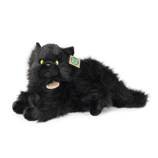 Rappa Plysj Kat Sort Liggede 30 cm ECO-FRIENDLY