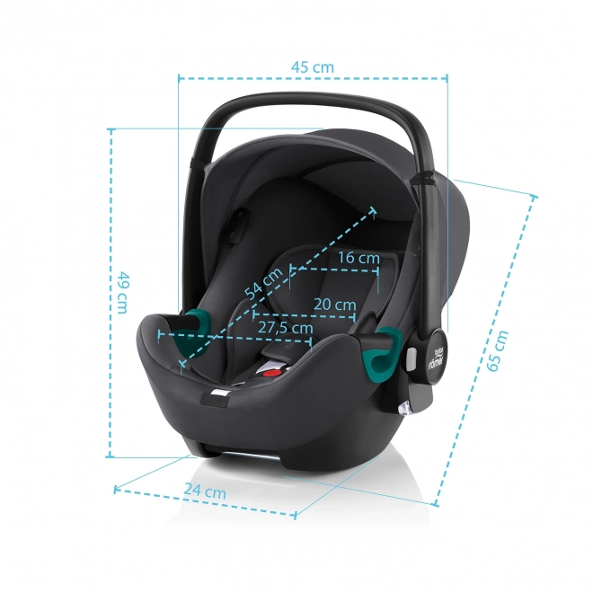 Autostol Britax Römer Baby-Safe iSense Bundle Flex iSense, Nordic Grey