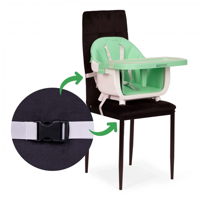 Børnestol 2-i-1 grøn ECOTOYS