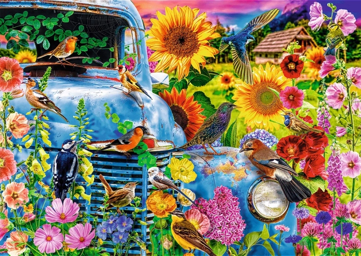 Puzzle TREFL Premium Plus Tea Time – Sangfugle 1000 brikker