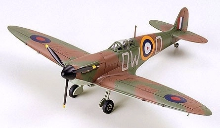Model af flyet Supermarine Spitfire Mk.1
